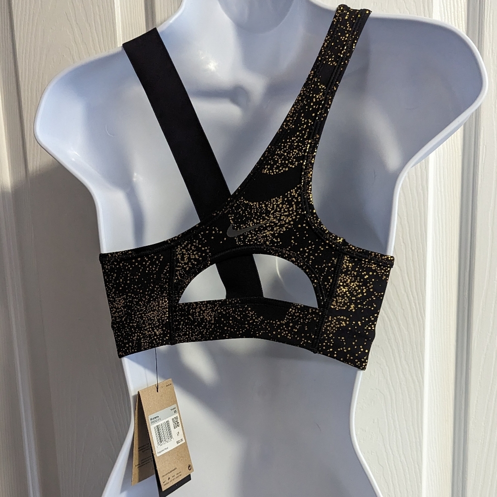 Womens Nike Medium-Support Asymmetrical Sports Bra Sz: XS NWT - Picture 2 of 2